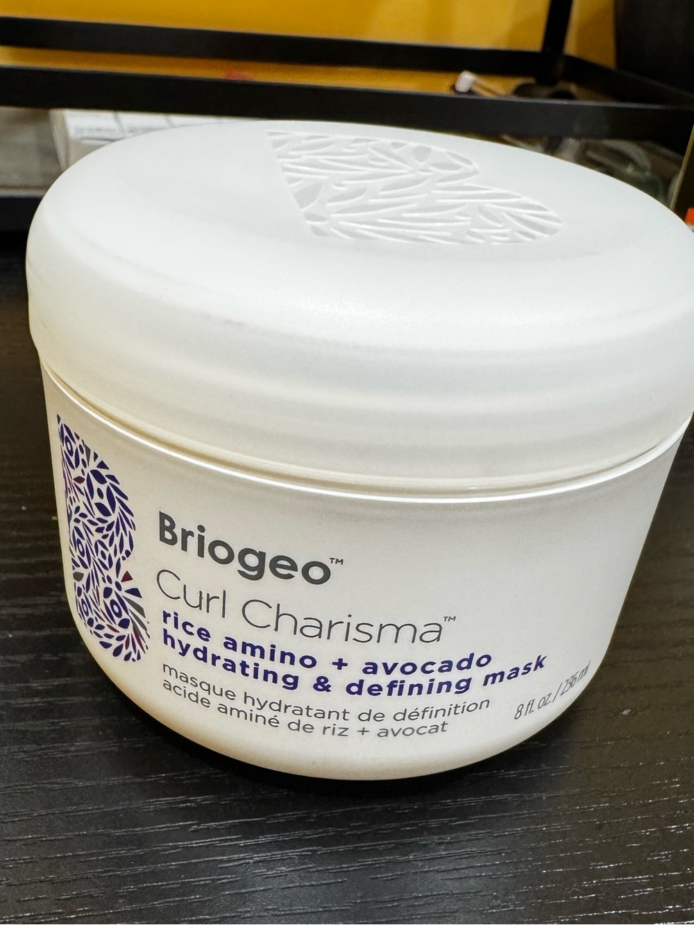 Briogeo Curl Charisma Hydrating & Defining Mask - White and Purple Accents
